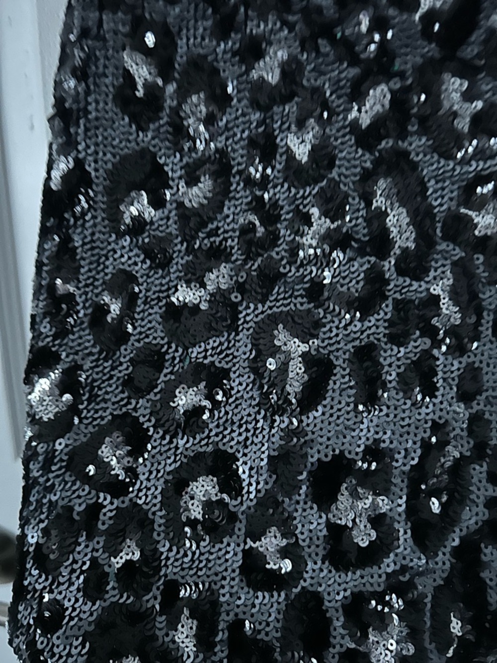 MICHAEL Michael Kors Black Sequin Leopard Mini Dress - Picture 2 of 3